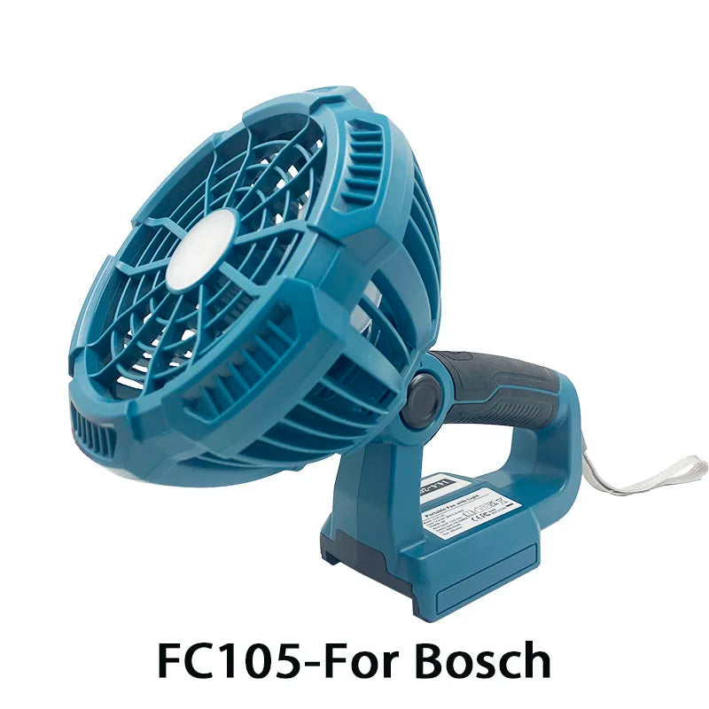 Multifunctional Lighting Fan For Bosch With 14.4-18V Lithium Battery With 3W Lamp FC103 FC104 FC105 FC106 FC107 FC108 Household