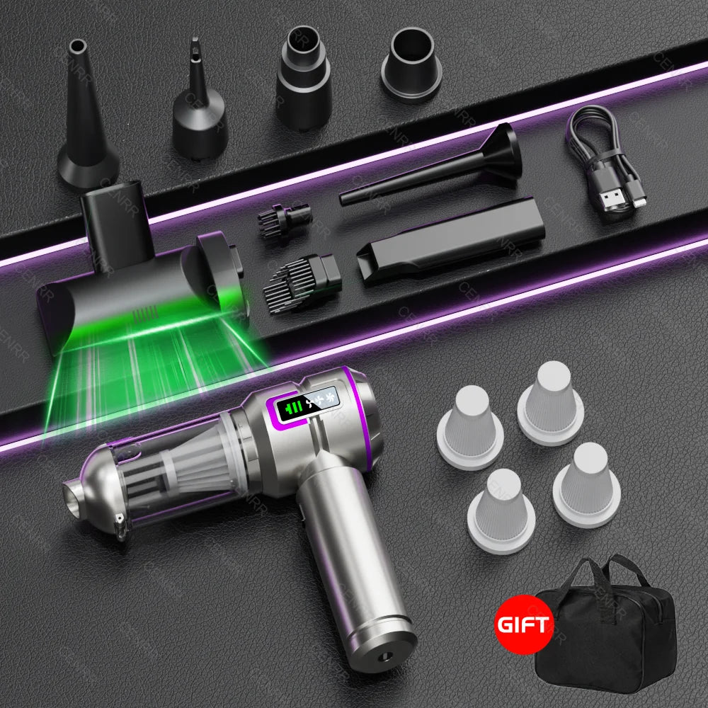 NEW 998000PA Car Vacuum Cleaner Portable Handheld Cordless Powerful Car Cleaner Strong Suction Vacuum Cleaner Cleaning Machine