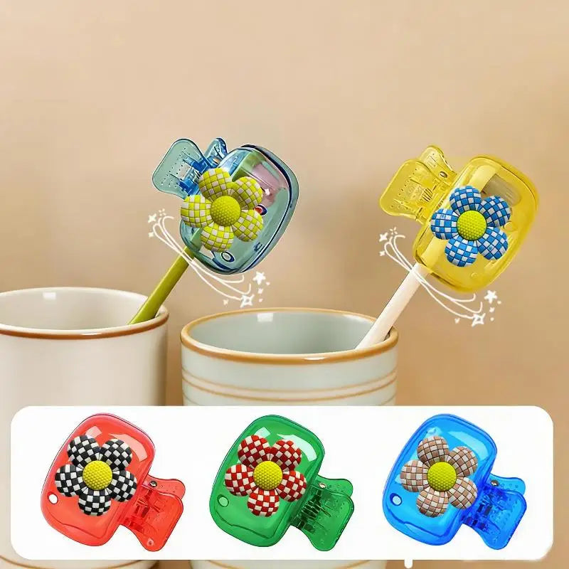 Travel Toothbrush Head Covers Toothbrush Protector Cap Brush Pod Case Protective Portable Plastic Clip For Household Travel