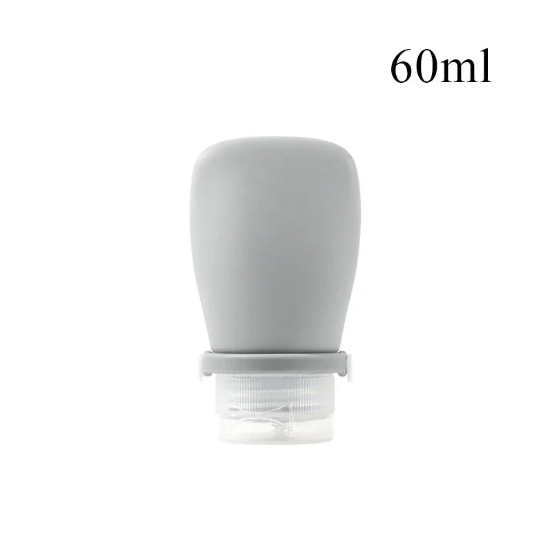 1/4pcs Portable Silicone Travel Bottle Cosmetic Storage Refillable Lotion Bottle Leakproof Shampoo Squeeze Tube Empty Bottle