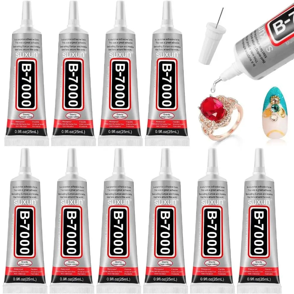 B7000 Waterproof Universal Glue Strong Bonding Non-corrosive Adhesive for Phone Case Metal Glass Toys