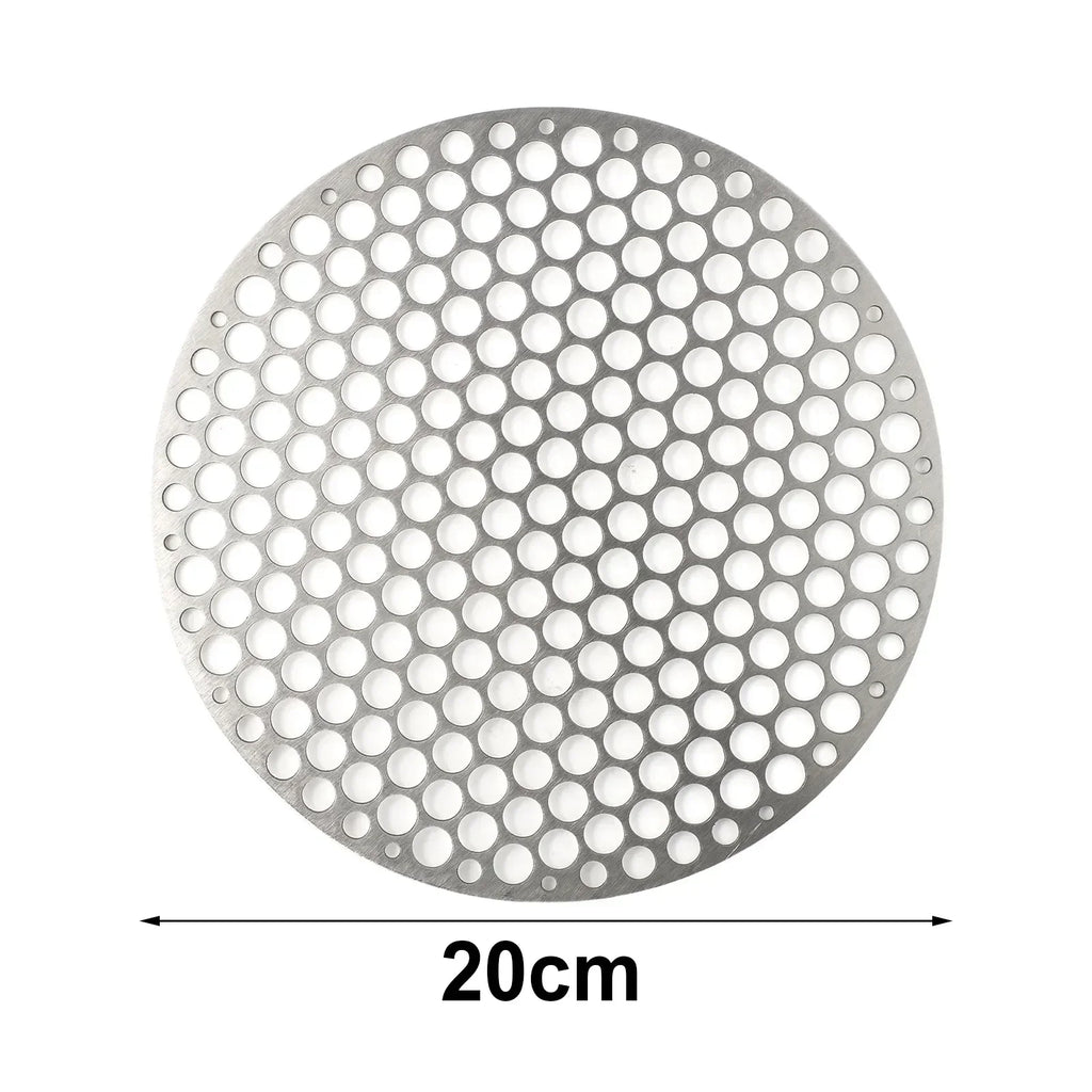 Stainless Steel Barbecue Net Round Metal BBQ Mesh Grate Grid Camping Picnic Food Rack BBQ Grill Kitchen Tool Accessories 18-30cm