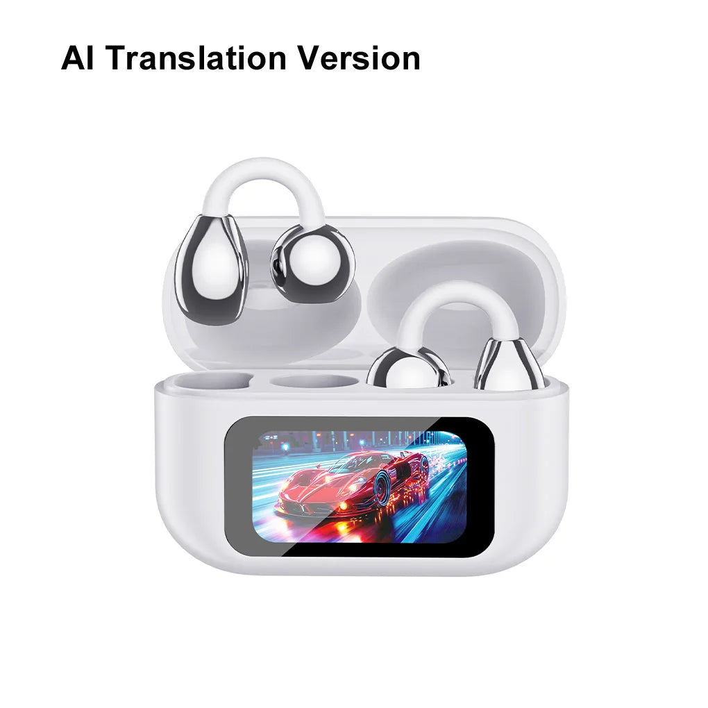XG42 Wireless Ear Clip Earphones 150 Languages AI Real Time Translation Headphones Smart Bluetooth Earbuds Device