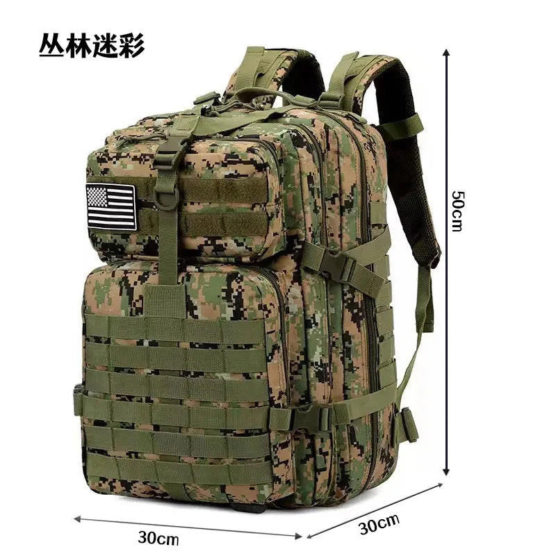 20L/45L 1680D Nylon Waterproof Trekking Fishing Hunting Bag Backpack Outdoor Rucksacks Tactical Sports Camping Hiking