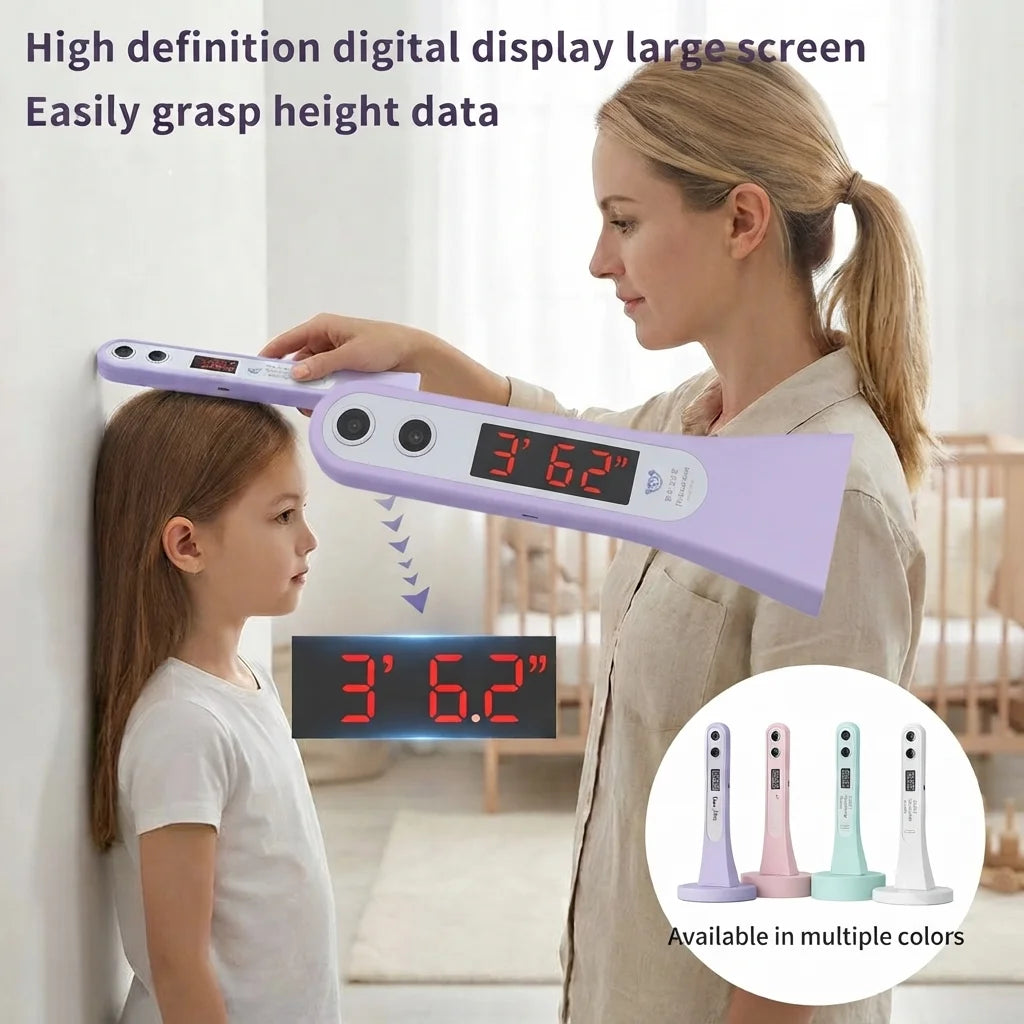 Portable Digital Ultrasonic Height Meter High Precision Electronic Height Measuring Tool For Kids Household Use