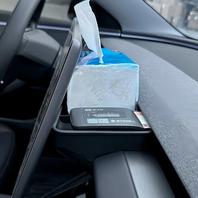 For Tesla Model YL/Model 3 Highland/Model Y Juniper 2025+ High Quality Durable Silicone Console Phone ETC Storage Tray Organizer