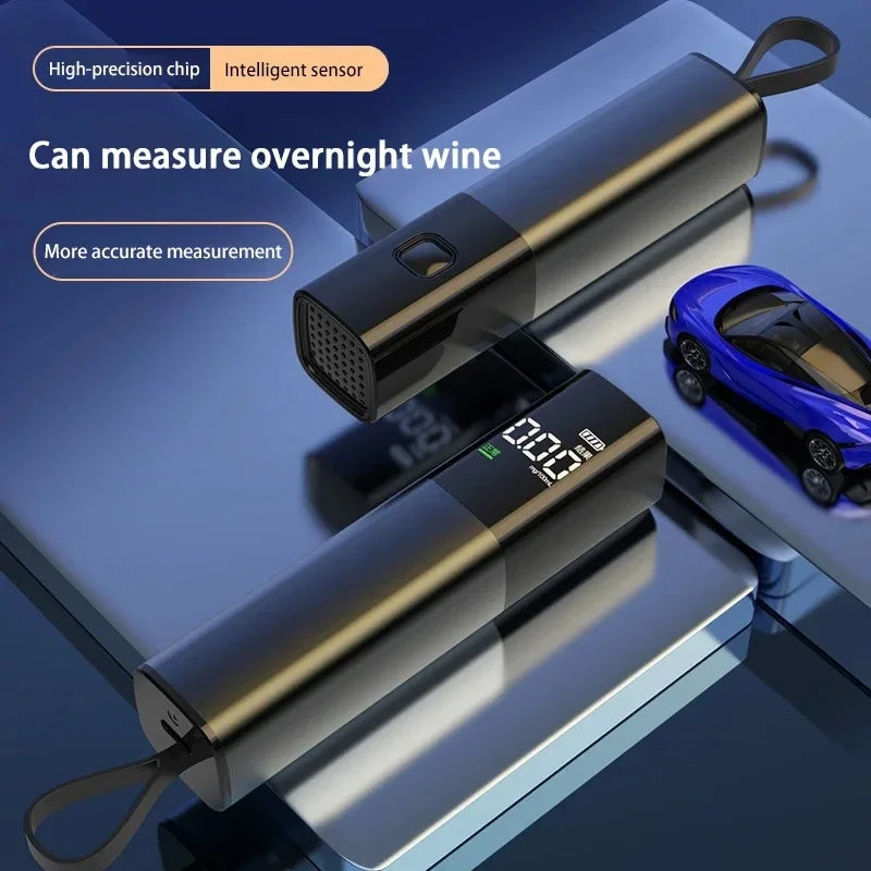 Lenovo Portable Alcohol Breath Tester Accurate Blow Type Alcohol Detector Digital Breathalyzer For Home Car Safety Protection