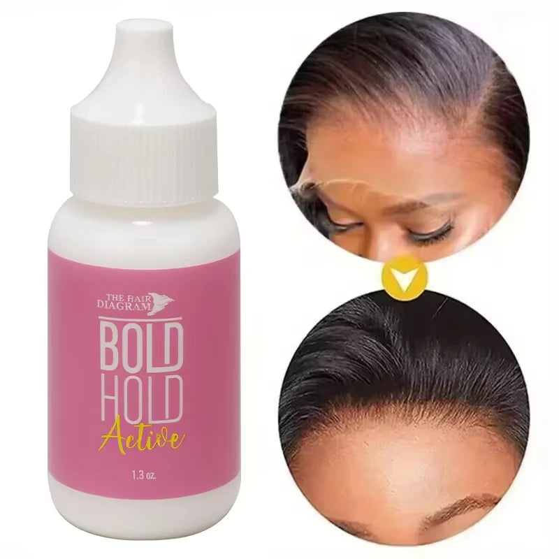 Mild Non-Irritating Waterproof Lace Wig Glue Quick-Drying Secure Adhesive Water-Based Formula for Comfortable Wig Attachment