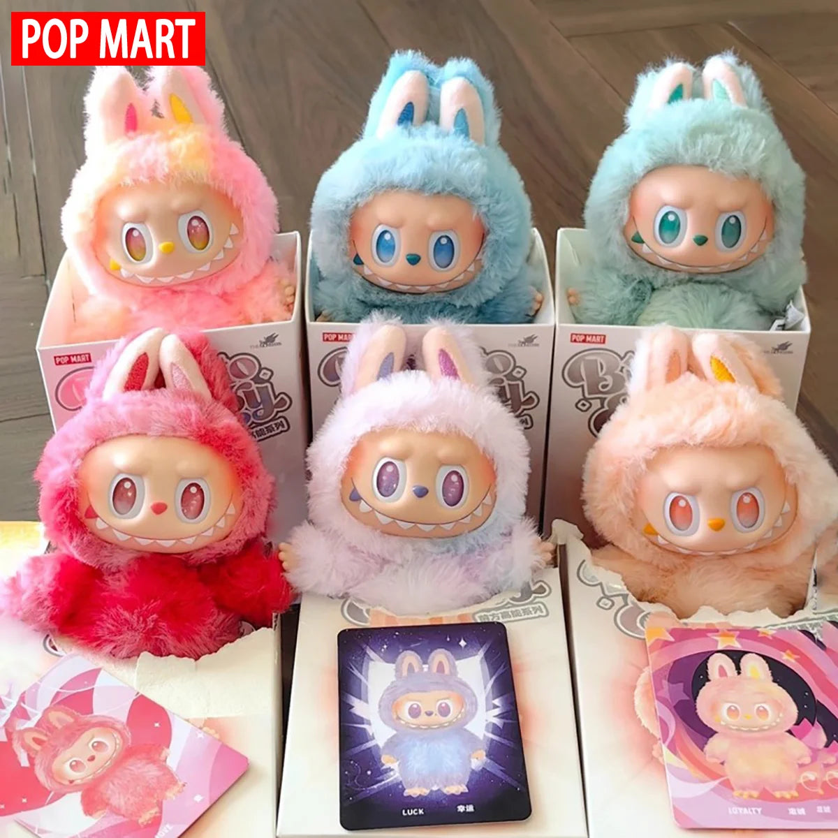 100% Genuine Labubu Doll,  Mystery Box - Macaron Color, It's the Perfect Gift for Family Friends and Lovers.