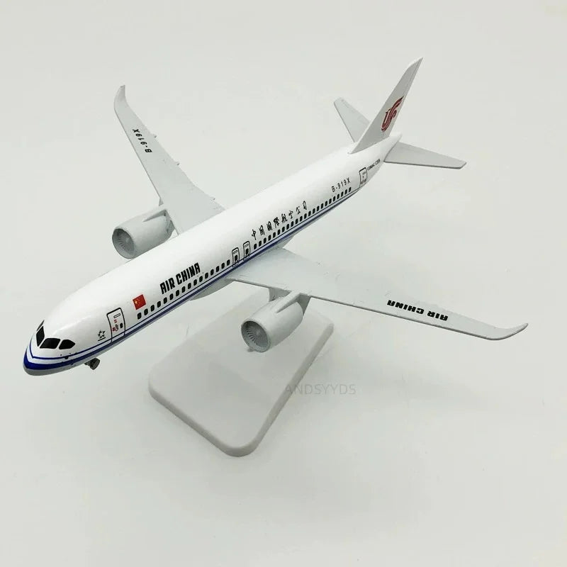 Souvenir Toy Planes 20cm scale aircraft C919 Air China Airways Alloy Metal Airplane Model Diecast Aircraft Wheels Collection