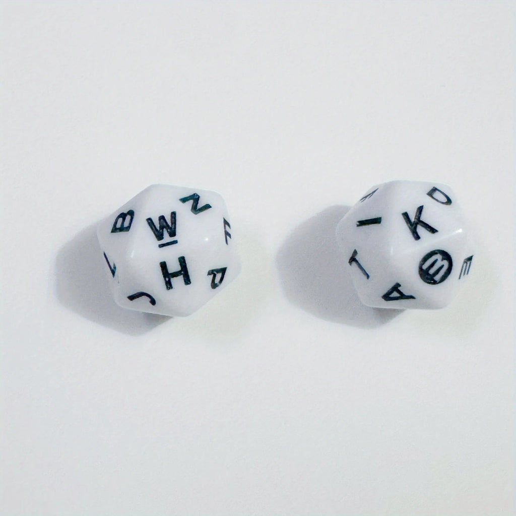 10 PCS/Set 20-sided dice with English letters