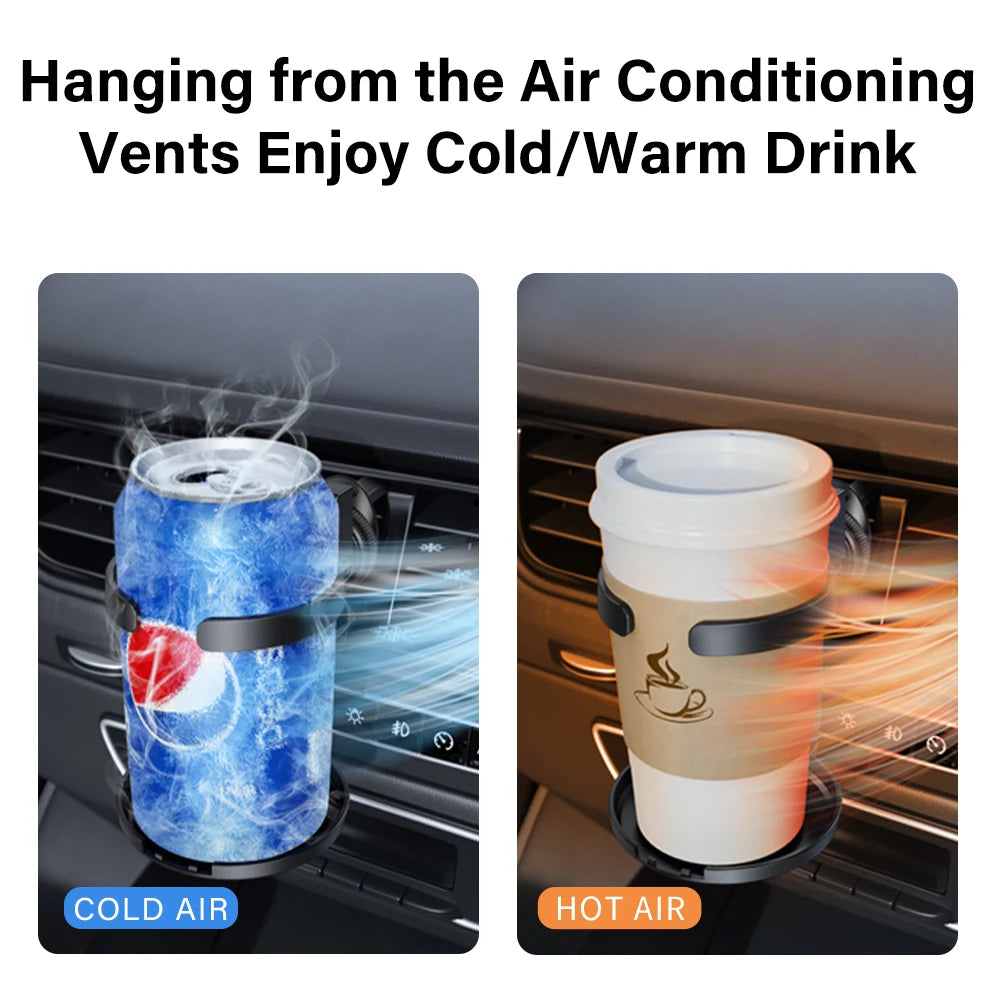 Foldable Car Cup Holder Air Vent Outlet Drink Bottle Holder Car Cup Rack Auto Interior Accessories Beverage Ashtray Mount Stand