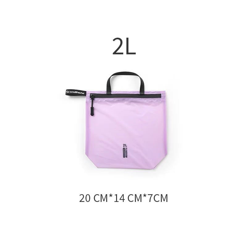Waterproof Storage Pouch with Zipper Handle for Clothes Shoes Accessories Portable Organizer for Travel Sports Hiking