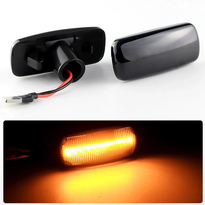 2PCS LED Side Marker Turn Signal Lights Canbus For Dodge Nitro 06-11 Caliber 07-11 Avenger 07-16 Charger For Chrysler 300 05-06