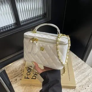 Luxury Original Diaper Bag Fashionable Square Design Leather Crossbody Shoulder Bag Large Capacity Elegant Tote Messenger