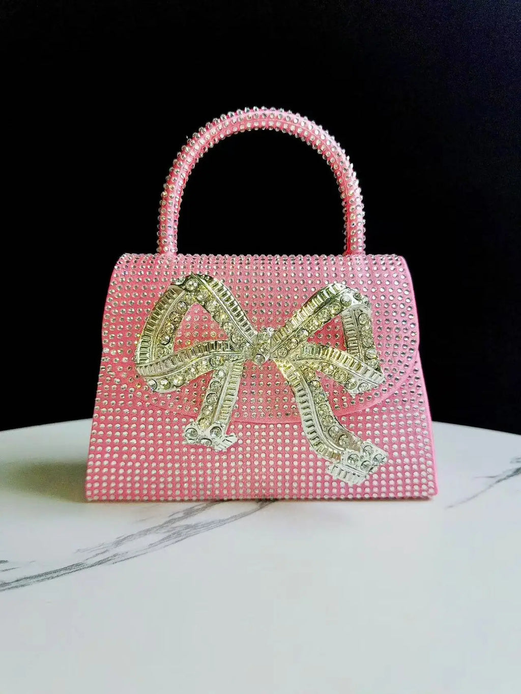 Luxury Fashion Satin Square Bag Glitter Rhinestones Diamond Evening Bag Women's Handbag Wedding Party Clutch Purse Shoulder Bag