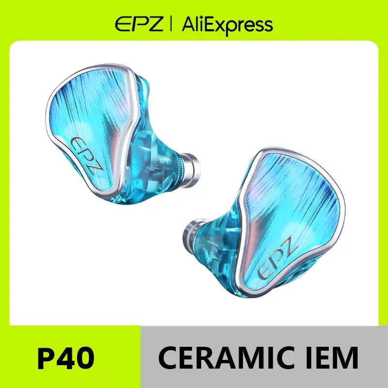 EPZ P40 Star Trails PZT Ceramic In-Ear Earphone HiFi Monitoring Wired Earphone 2DD+1Planar Hybrid Drivers Detachable IEMs Cable
