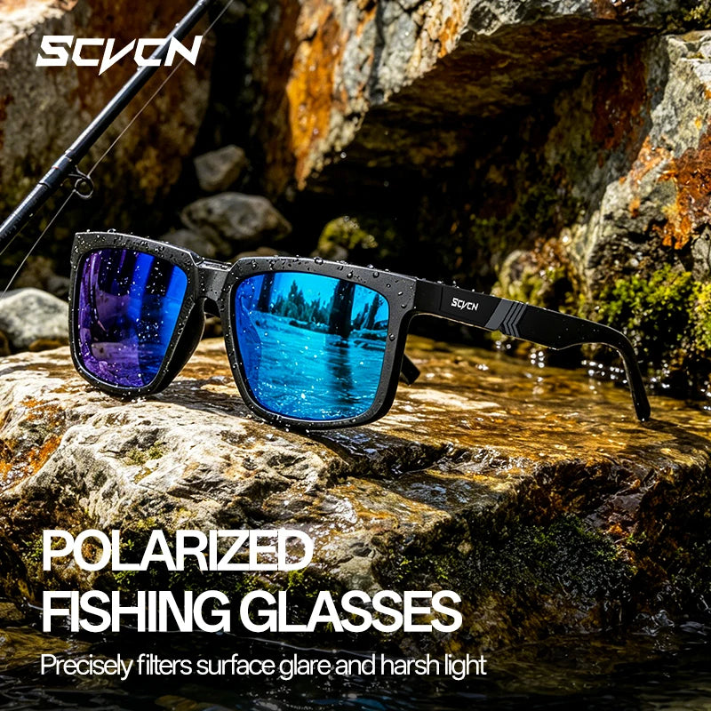 SCVCN HD UV400 Polarized Hiking Sunglasses Casual Stylish Outdoor Sports Glasses Running Fishing Driving and MTB Sunglasses