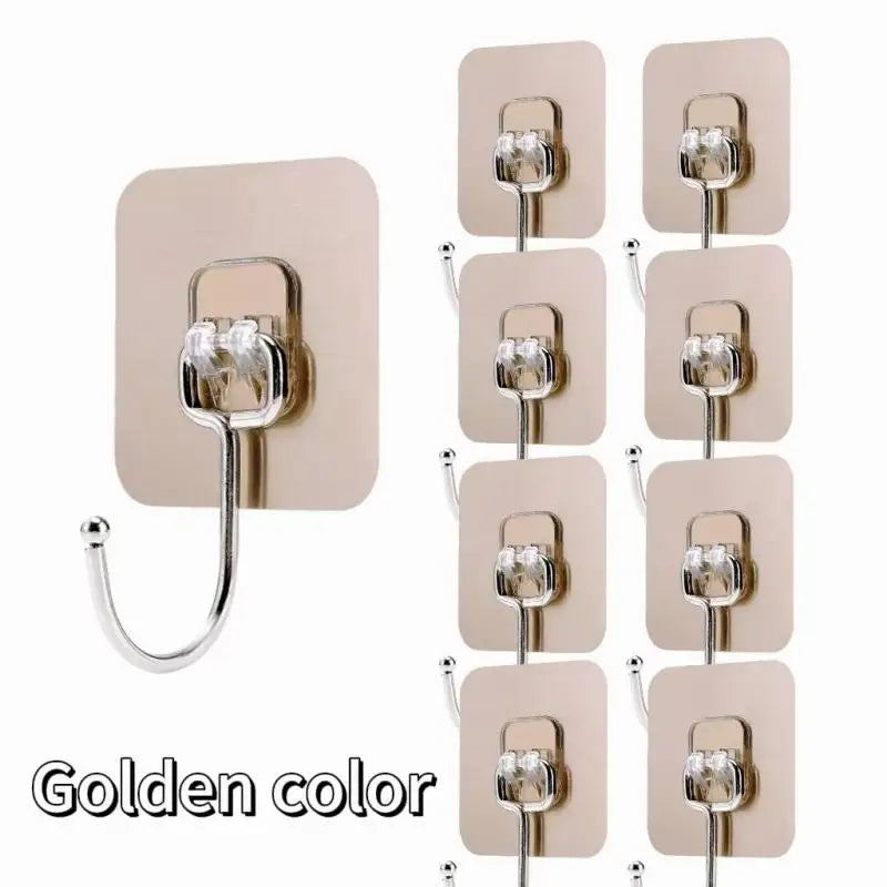 Self Adhesive Hooks Rotating Waterproof Strong Sticker Holder Wall Door Storage Hanging Hook Kitchen Bathroom Organizer