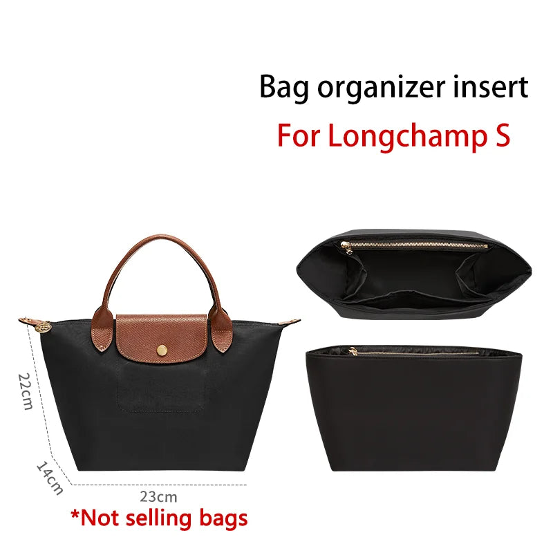 Nylon Bag Organizer Insert For Longchamp S M L Storage Durable Bag Support Storage Inner Modification Bag Accessories