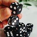 10 PCS/Set 16mm D6  6 cubes Dice Acrylic 6 sides D6 Dice With role Edges For Casino Dice Table Board Game