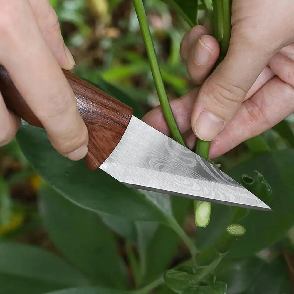 Grafting Knife Grafting Tools Grafting Pruning Knife Professional Garden fruit tree Grafting Cutter Wooden Handle Knife ﻿