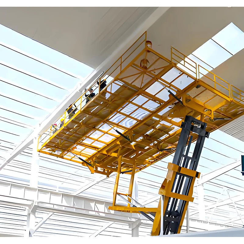 Self-walking Crawler Hydraulic Telescopic Jib Hoist High Altitude Color Steel Tile Lifter For Factory Construction Site Use