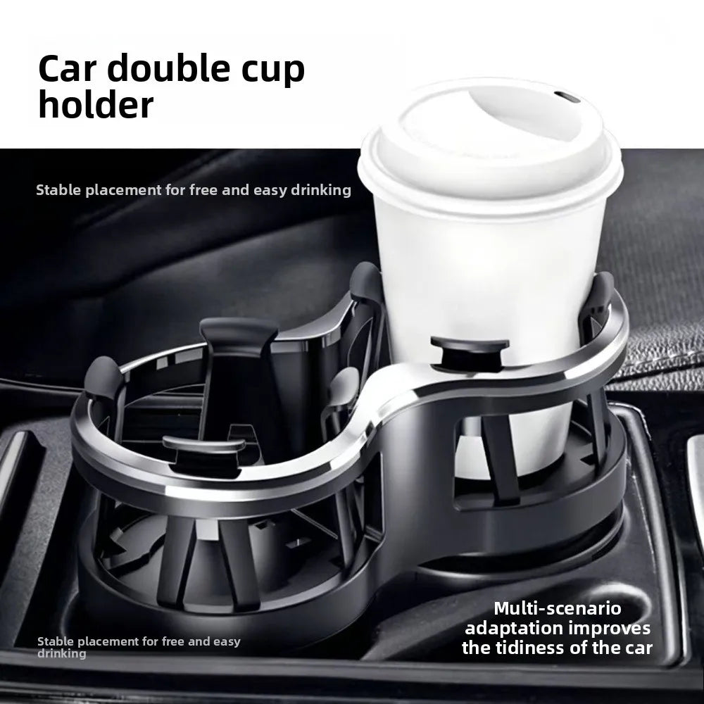 Car Water Cup Holder One Point Two Cup Holder Expander Multifunctional Cup Holder Fixed Bracket Portable Car Beverage Holder
