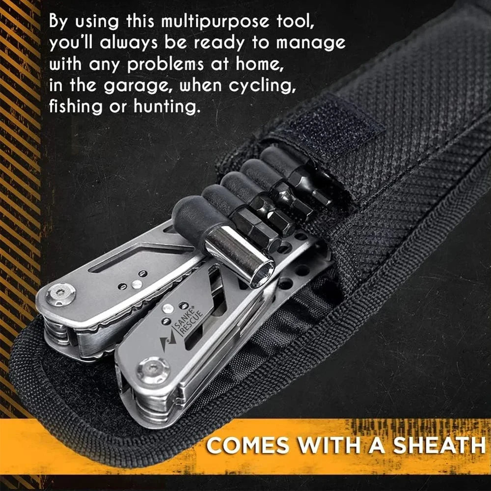 Multitool 24-in-1 Multitools Pliers with Professional Multi-tool for Survival Camping and Hunting Gifts for Men Dad Hus band