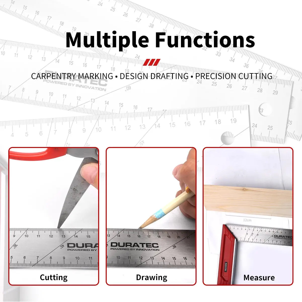 1pc 20-40mm Aluminum Alloy Square Ruler Right Angle 90 Metric Gauges Turning Ruler Woodworking Ruler L-shaped Measuring Tool