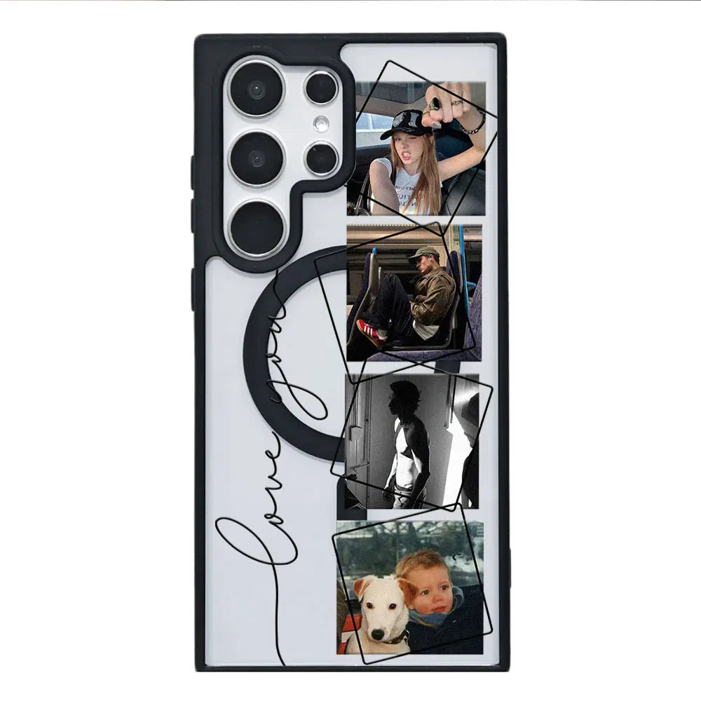 Personalized Custom Photo Magnetic Phone Case For Samsung Galaxy S26 S25 S24 S23 S22 S21 Ultra Plus Edge S20 FE Clear DIY Cover