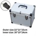 Large Aluminum Tool Box Portable Safety Equipment Toolbox Instrument Case Hardware Storage Box Suitcase with Shoulder Strap