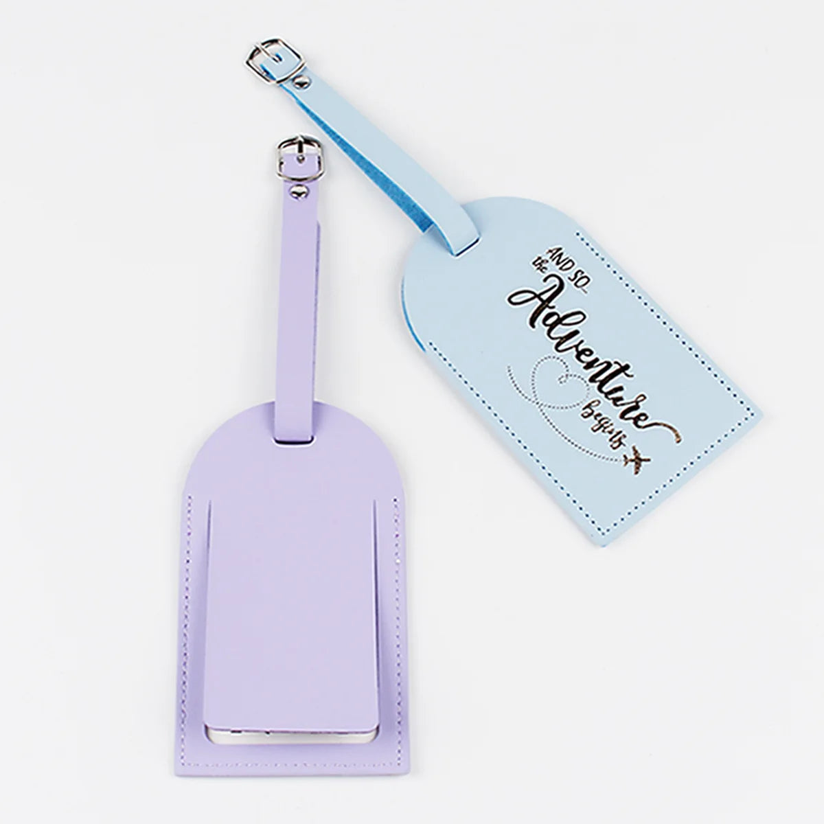 1PC Women Men PU Leather Luggage Tag Suitcase Label Baggage Boarding Bag Tag Name ID Address Holder Travel Accessories