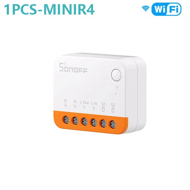 SONOFF Mini R4 Smart Wifi Switch Module Switch Two-Way Control Smart Home Works With Alexa Google Home Yandex Alice smartthi