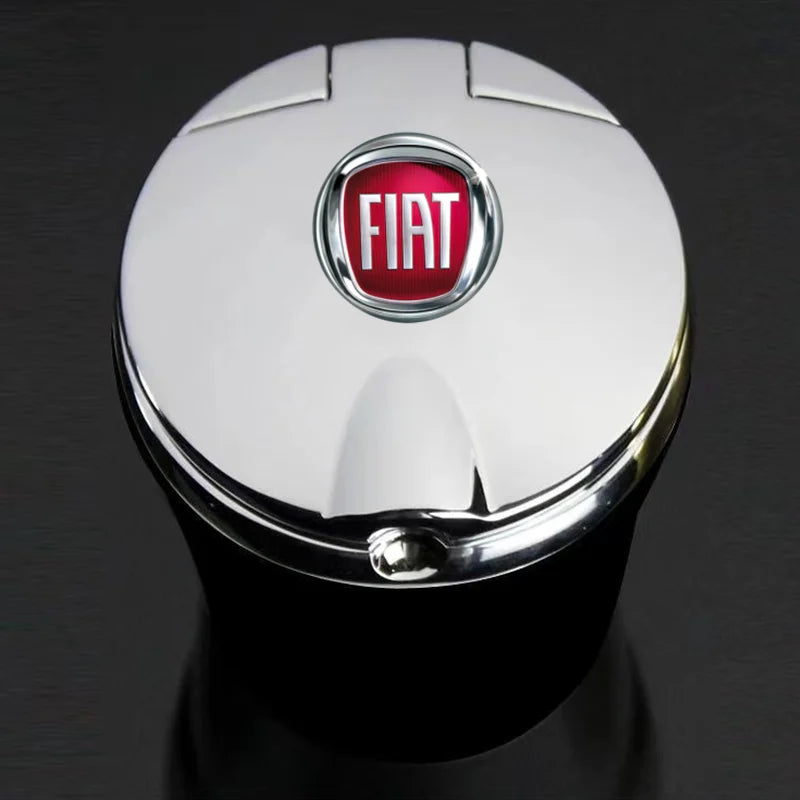 Portable car ashtray with LED light detachable car ashtray for Fiat punto abarth 500 stilo ducato palio bravo doblo
