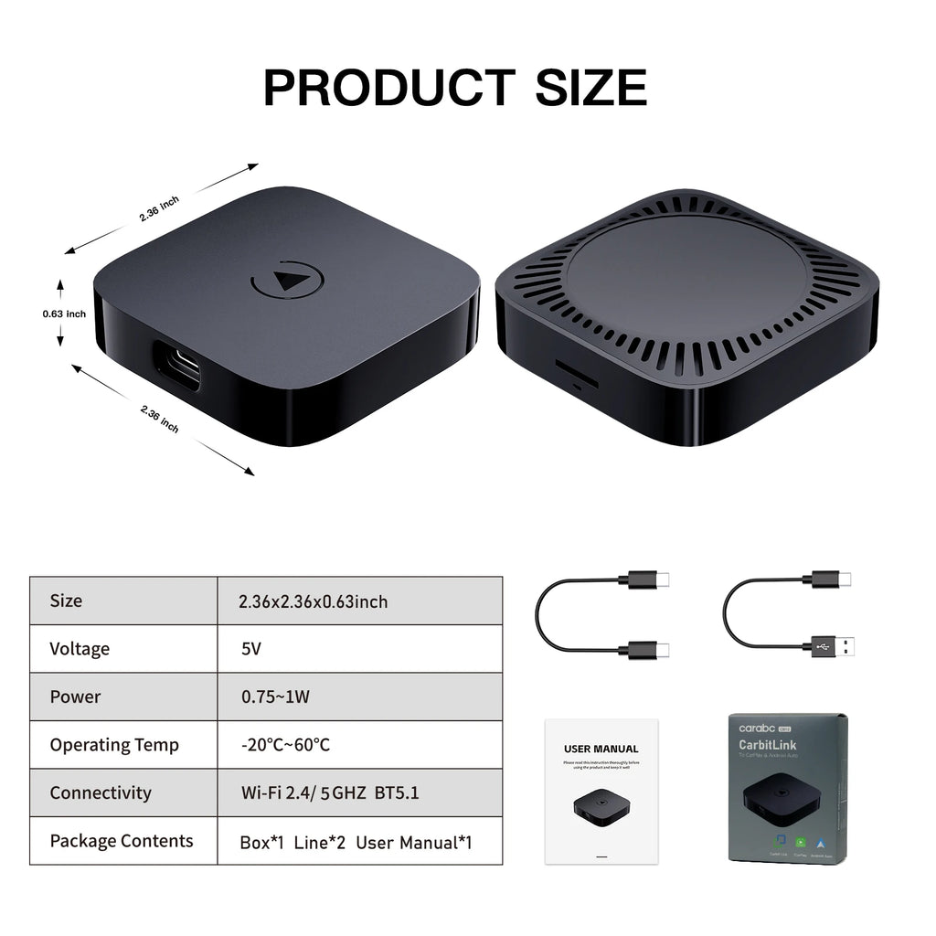 HongQi HS5 H5 H9 CARABC CB12 carbitlink easy connection smartlink adapter convert to CarPlay & Android Auto smart box carbit