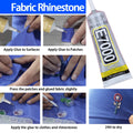 50/110ML E7000 Clear Ziai Fabric Textile Clothes Logo Patch Jewelry DIY Craft Leather Crystal Rhinestone Phone Epoxy Adhesive