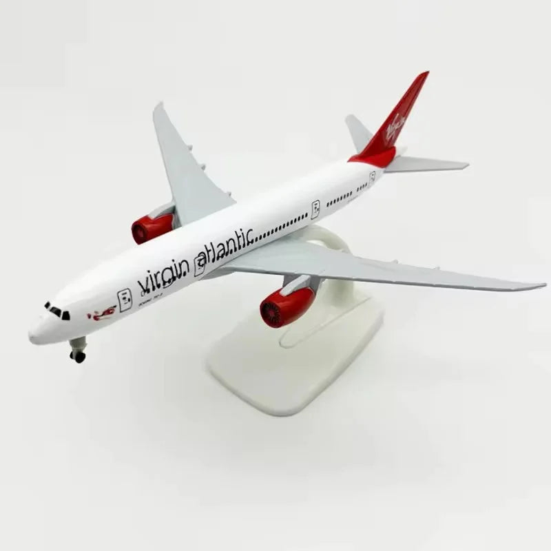 20cm Virgin Atlantic B787 Airline Model Plane Alloy Metal Die-Cast Airplane Souvenir Hobby Collection Toy Planes Scale Aircraft