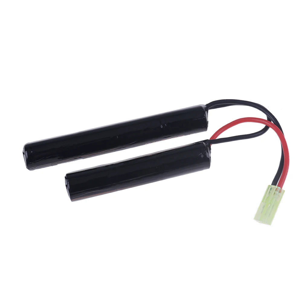 8.4V Airsoft Battery 2/3A 1600mAh 8.4V NIMH Butterfly Battery for H VFC HK416 CQB Rifle Guns AK AEG'S with Mini Tamiya Connector