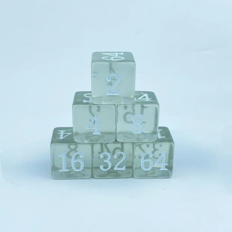 10Pcs/set 16mm Acrylic Square Angle Backgammon Multiple Cross-border Dice Creative Regular Game Dice
