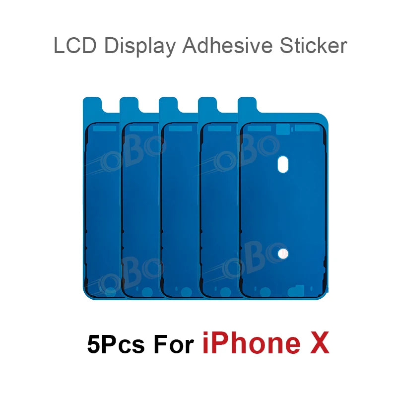 5Pcs LCD Display Adhesive Waterproof Seal Sticker for iPhone 12 13 Mini XS 11 Pro Max X XR Front Side Seal Tape Glue Repair