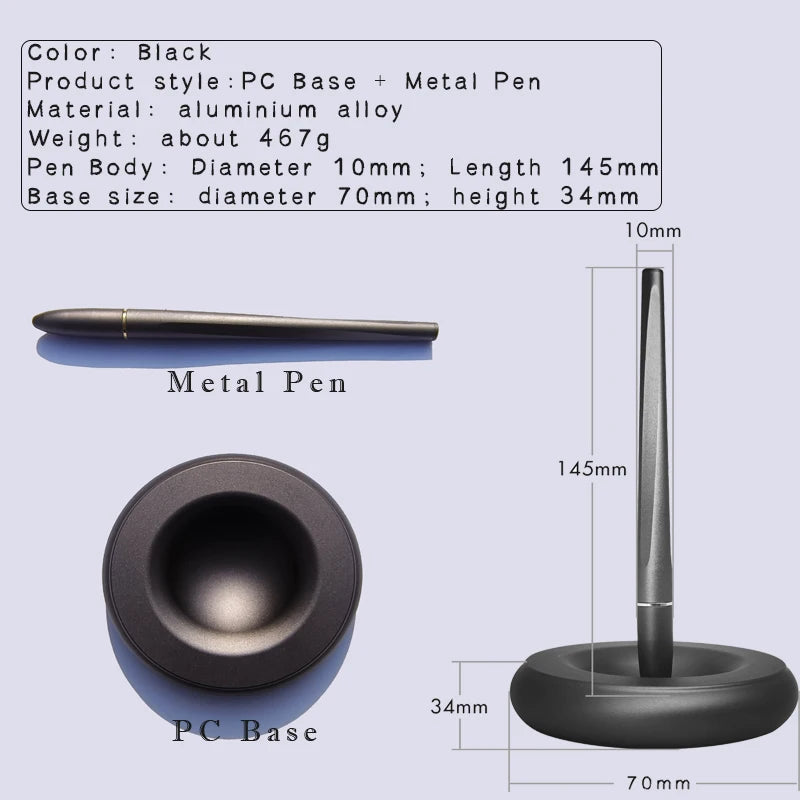 Magnetic Levitation Self Supporting Signature Pen Swing Freely Not Fall Self-Stand Hover Pen high-grade Business Office Ornament