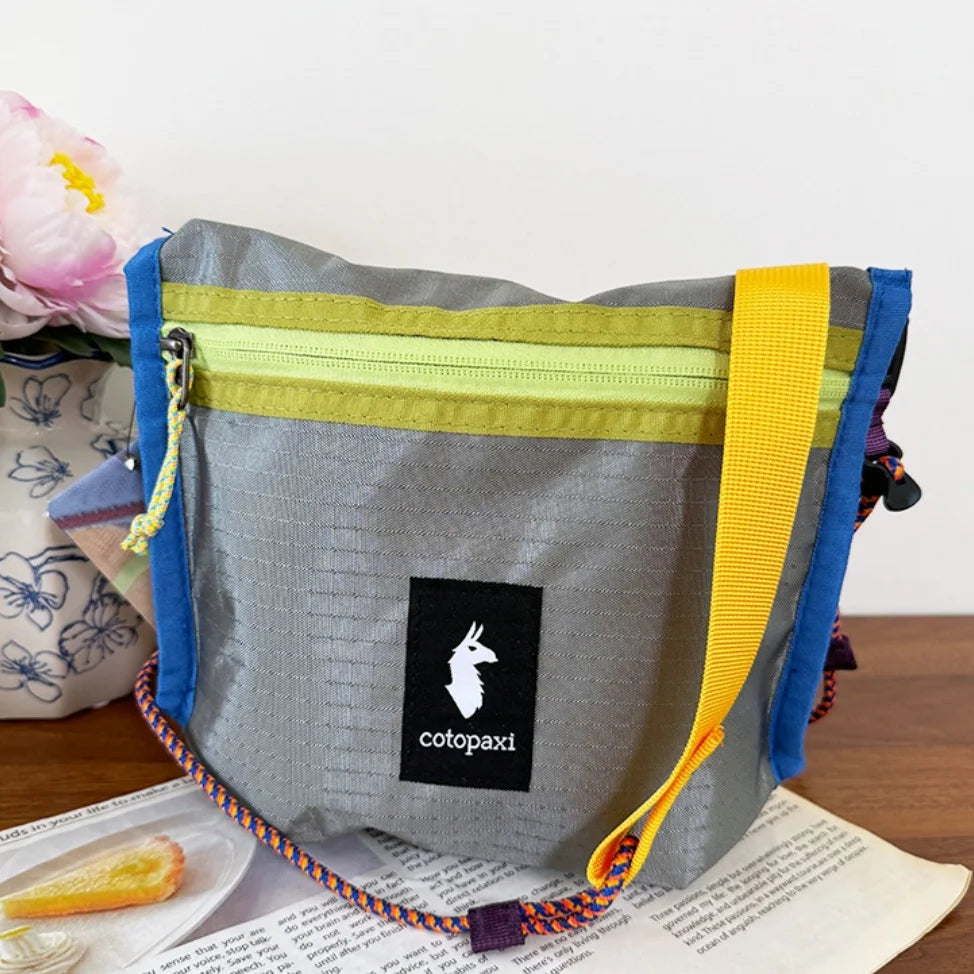 Outdoor Ultra-Light Dye Collision Crossbody Bag Camel Pattern Small Bag Summer Hiking Cycling Mini Hanging Bag