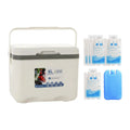 Camp Cooler, Ice Box Chest, 6 L with Handle Portable Cold Storage Case with Ice