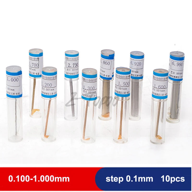 Precision Pin Gauge Set 0.1mm-1mm Range  Smooth Plug Hole Gauge Tools for Accurate Measurement