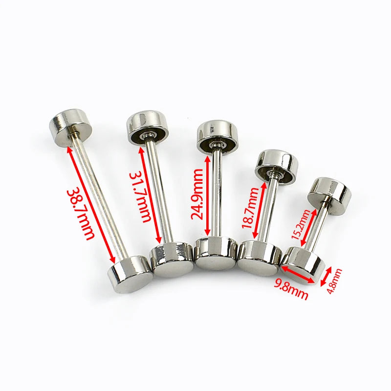 10Pcs Deepeel Detachable Wheel Screw Buckle 15-40mm Metal Barbell Clasp HandBag Strap Handle DIY Luggage Hardware Accessories