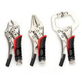 3Pcs Multifunctional Locking Pliers, Professional Carbon Steel  Durable Fixed Clamping Hand Tool For Woodworking and Welding