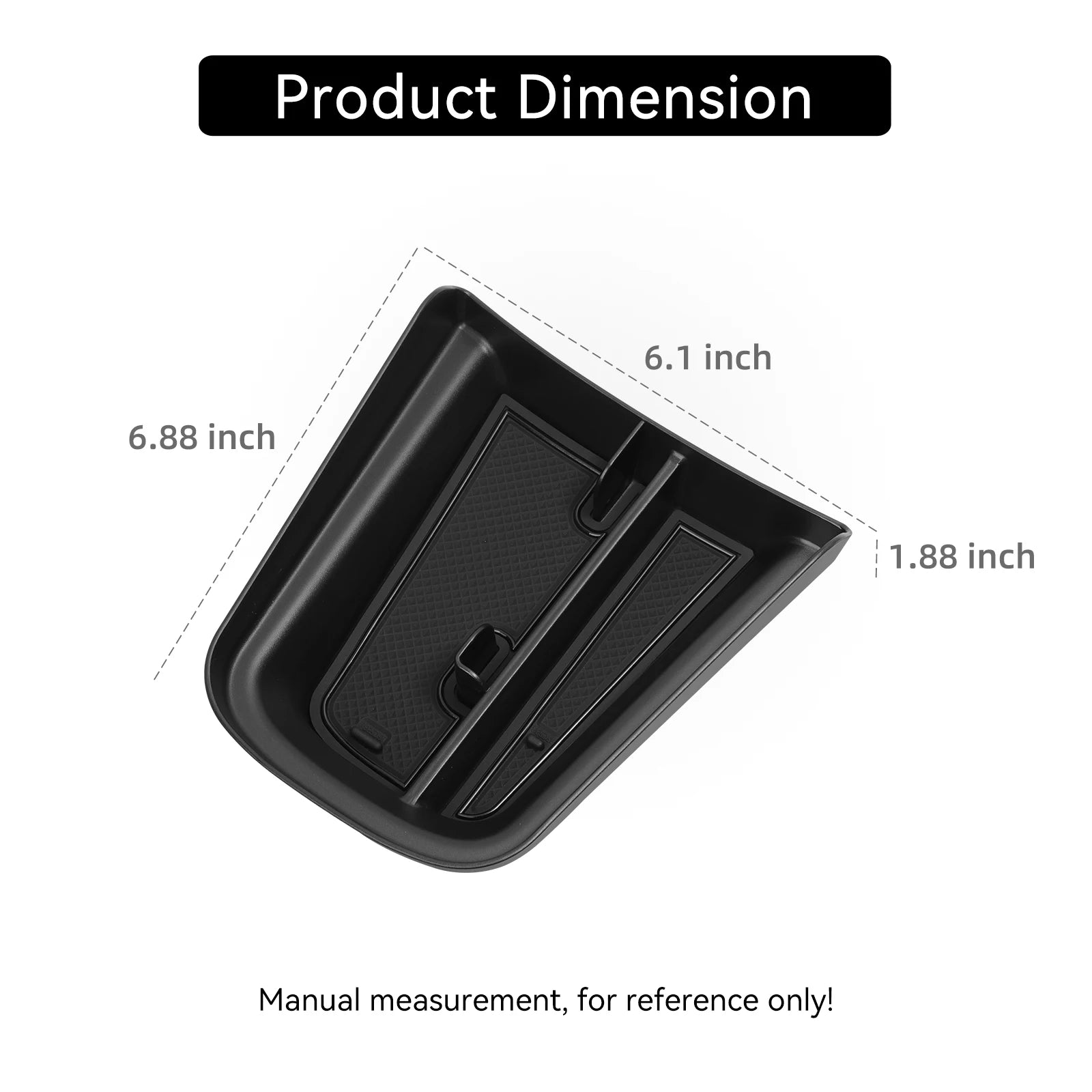 for Chevy Chevrolet Trailblazer 2021-2025 Center Console Armrest Storage Box Hideen Tray Organizer Auto Interior Accessories Bla