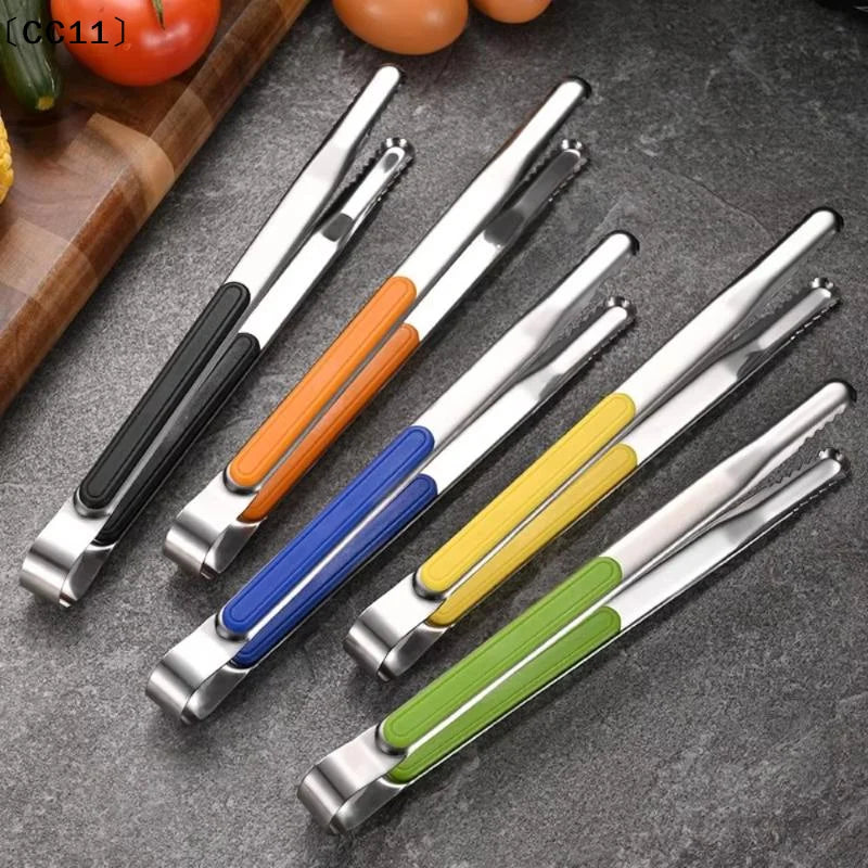 Stainless Steel Barbecue Clip Non-slip Thickened Simplicity Portable Clip Multifunction Buffet Steak Food Clip BBQ Tools〔CC11〕