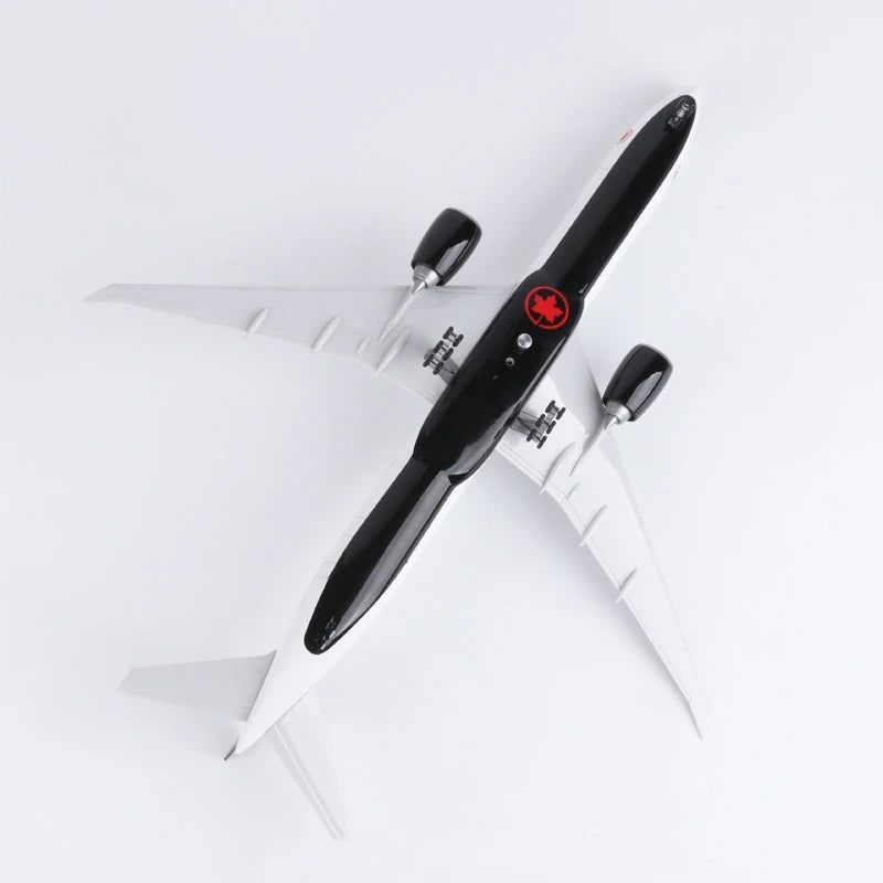 Model Aircraft Canada Airlines Model Toy 777 B777 1/157 Scale 47cm Airplane Model W Light &Wheel Diecast Plastic Resin Plane